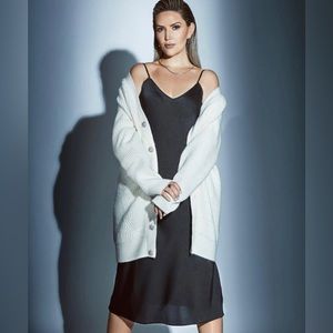 Papaya Slip Dress Black TBP x Knix